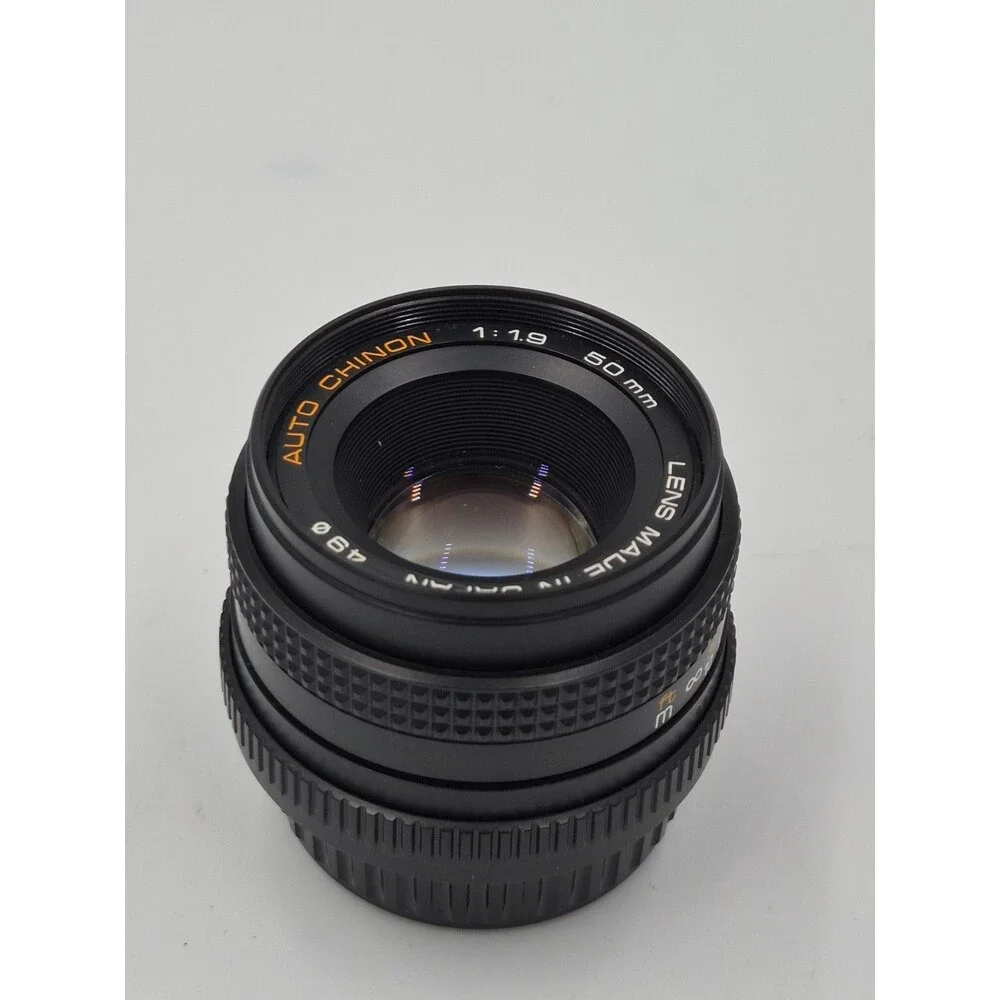Chinon 50mm F/1.9 Auto Manual Focus Lens For Pentax K Mount With Case Vintage